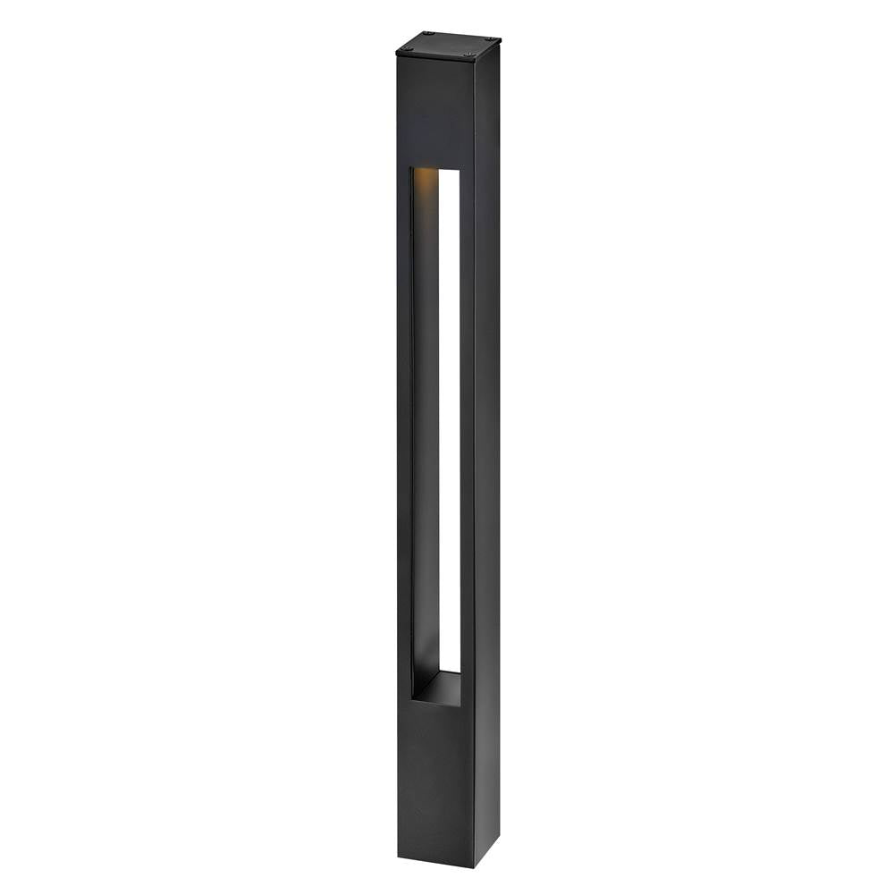 Hinkley Lighting 15502SK Satin Black Atlantis Square Small Bollard Image 6