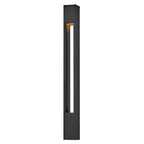 Hinkley Lighting 15502SK Satin Black Atlantis Square Small Bollard Image 5