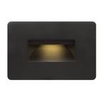 Hinkley Lighting 15508SK Satin Black Luna Step Light 12v Horizontal 2700k Image 1