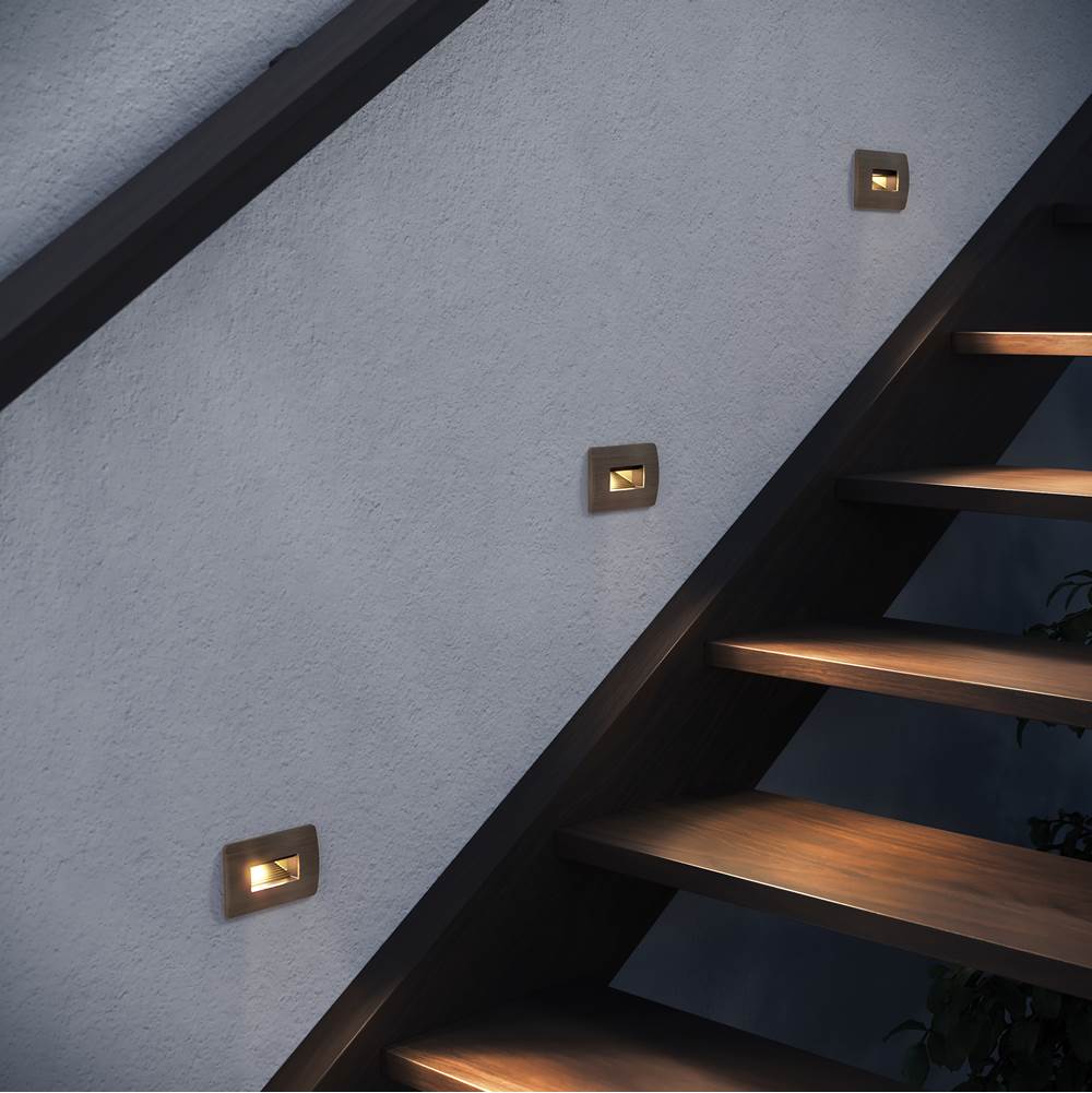 Hinkley Lighting 15508SK Satin Black Luna Step Light 12v Horizontal 2700k Image 2