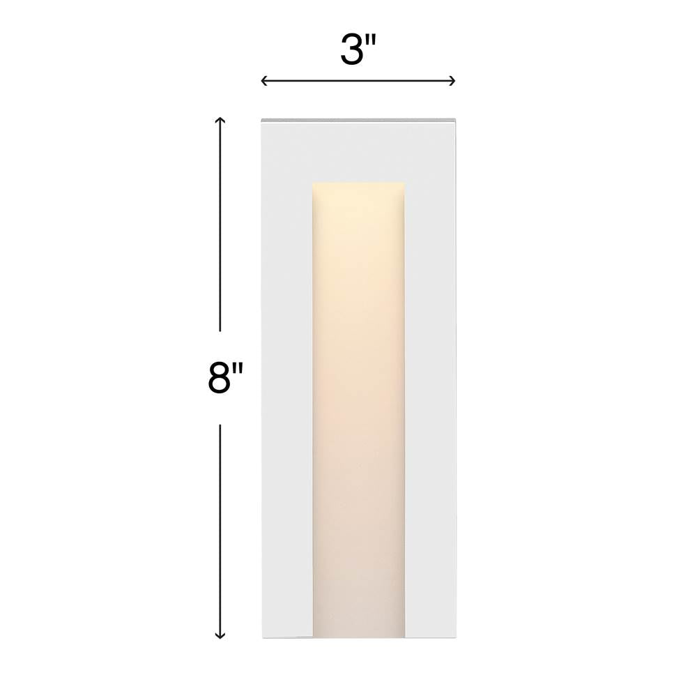 Hinkley Lighting 1551SW Satin White Taper Deck Sconce 12v Tall Vertical Image 3
