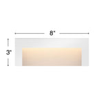 Hinkley Lighting 1557SW Satin White Taper Deck Sconce 12v Wide Horizontal Image 3