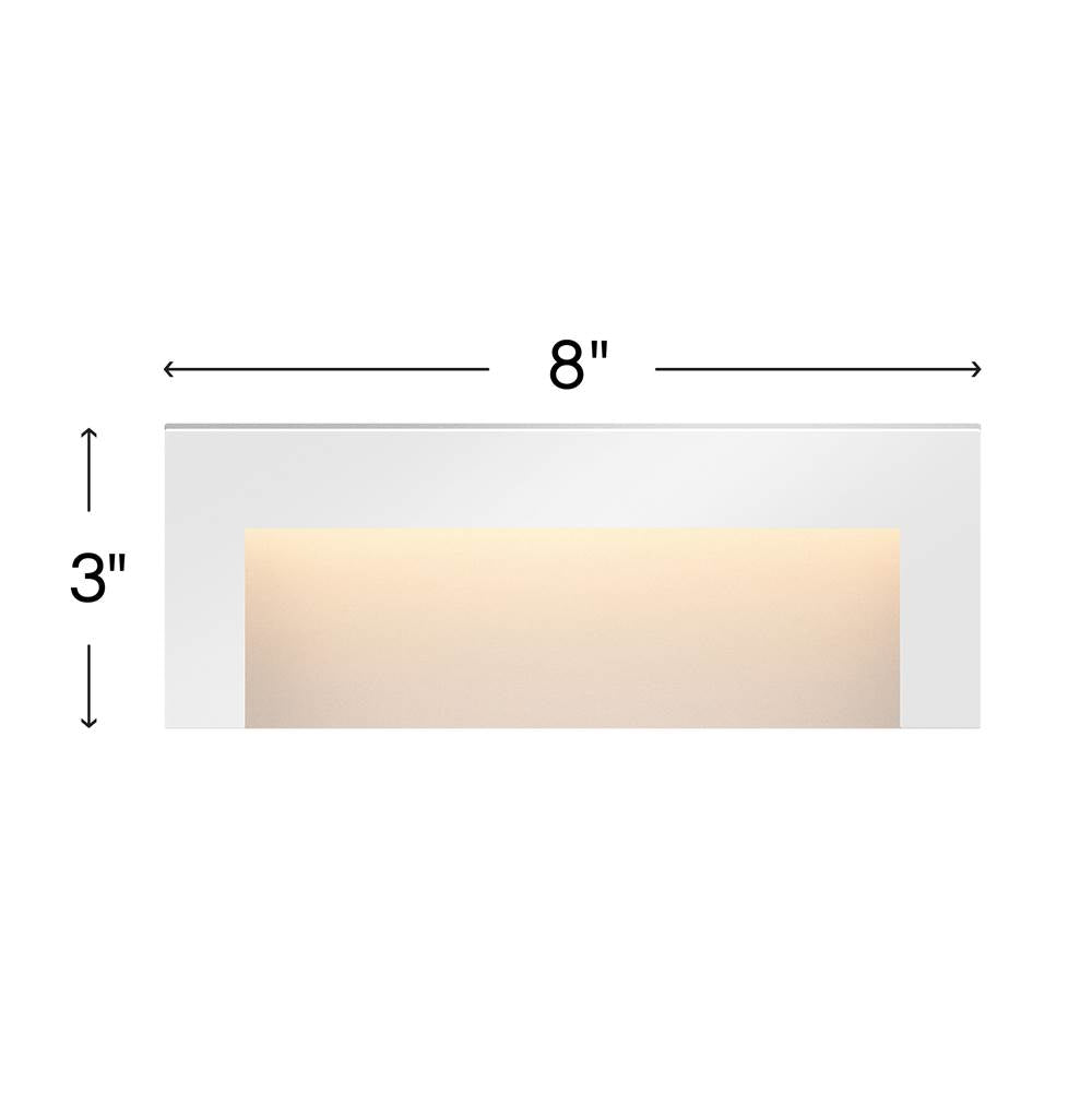 Hinkley Lighting 1557SW Satin White Taper Deck Sconce 12v Wide Horizontal Image 3