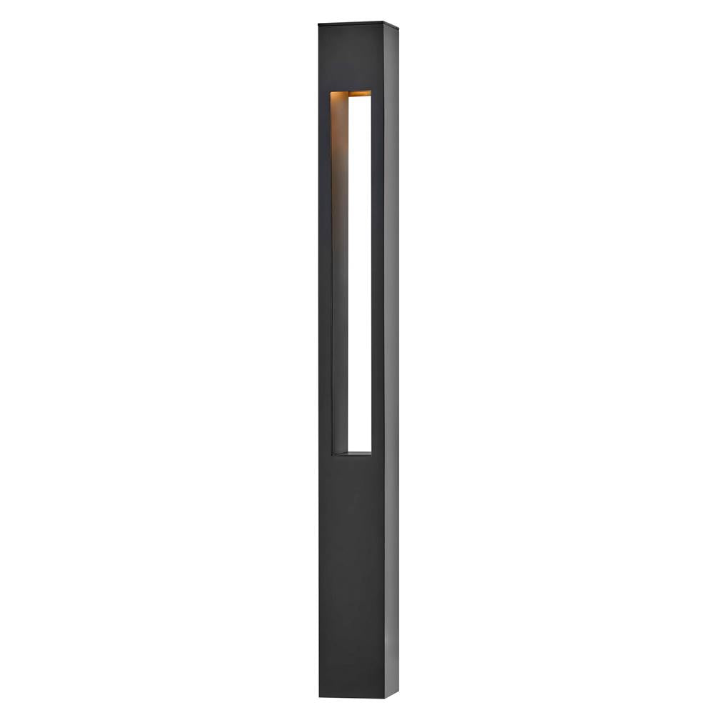 Hinkley Lighting 15602SK Satin Black Atlantis Square Large Bollard Image 8