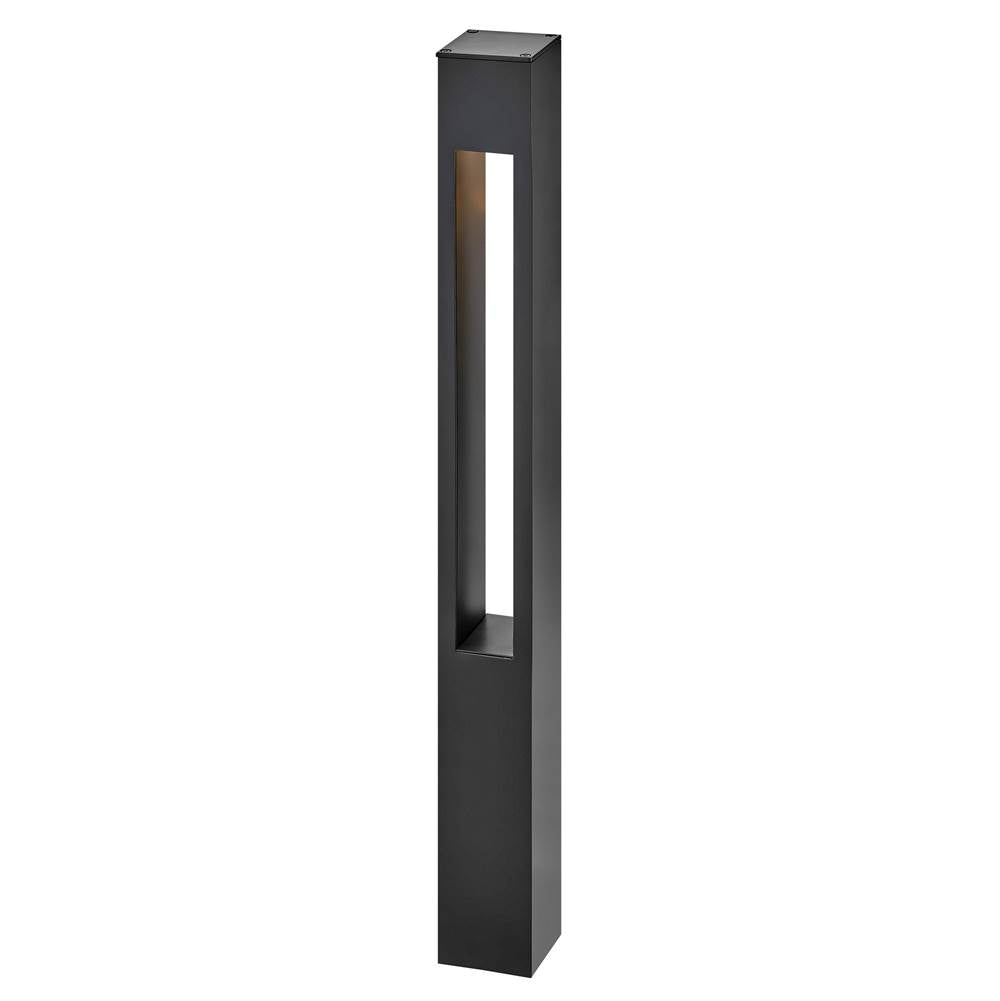 Hinkley Lighting 15602SK Satin Black Atlantis Square Large Bollard Image 7