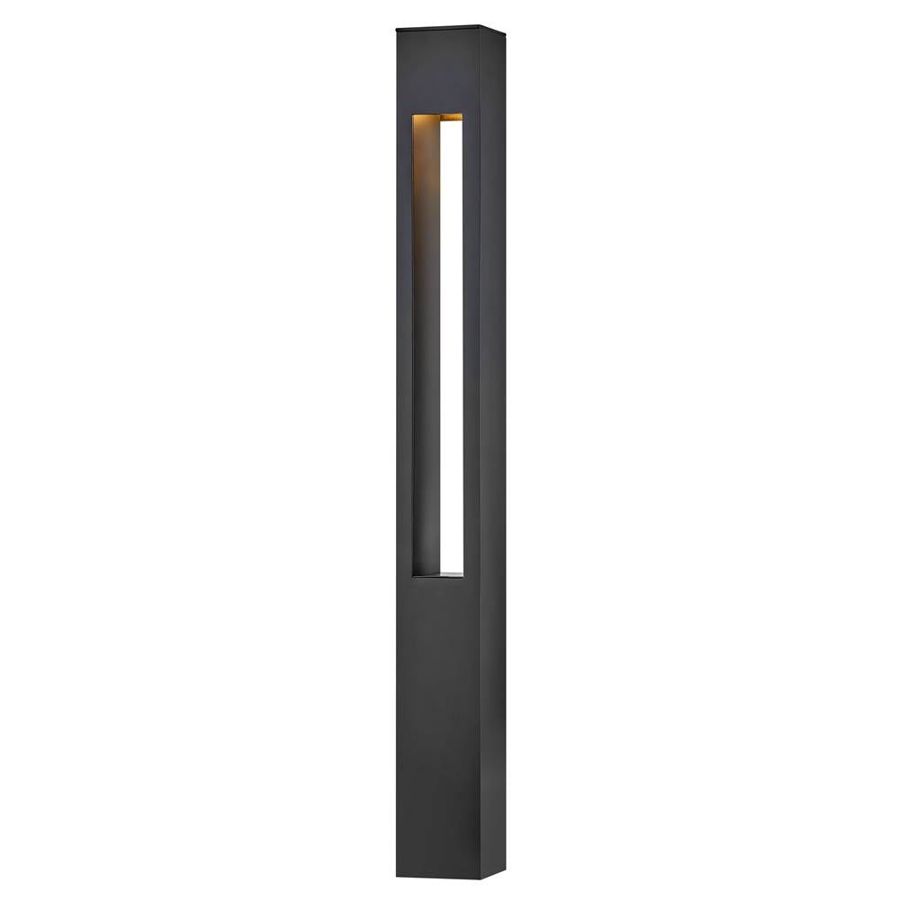 Hinkley Lighting 15602SK Satin Black Atlantis Square Large Bollard Image 6