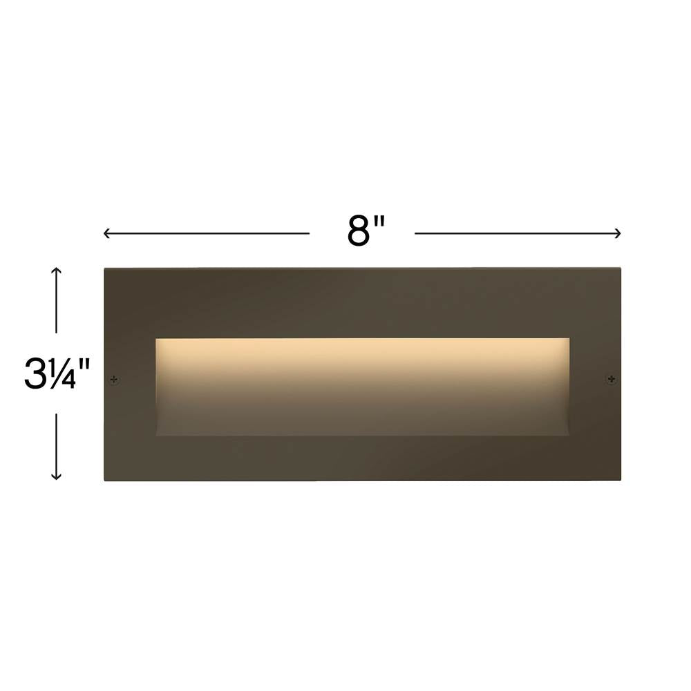 Hinkley Lighting 1565BZ Bronze Taper Step 12v Wide Horizontal Image 3