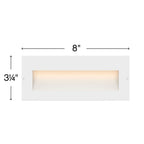 Hinkley Lighting 1565SW Satin White Taper Step 12v Wide Horizontal Image 3