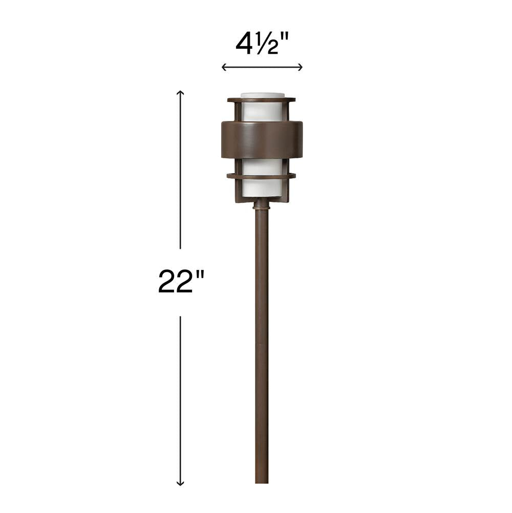 Hinkley Lighting 1579MT-LL Metro Bronze Saturn Led Path Light Image 7