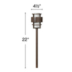 Hinkley Lighting 1579MT-LL Metro Bronze Saturn Led Path Light Image 7