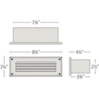 Hinkley Lighting 1594BZ-LL Bronze Louvered Led Brick Light Image 5