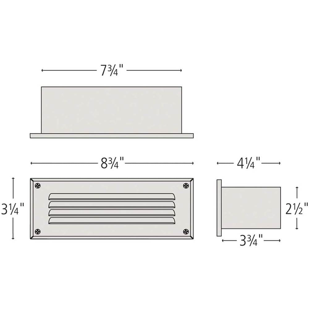 Hinkley Lighting 1594MZ-LL Matte Bronze Louvered Led Brick Light Image 4