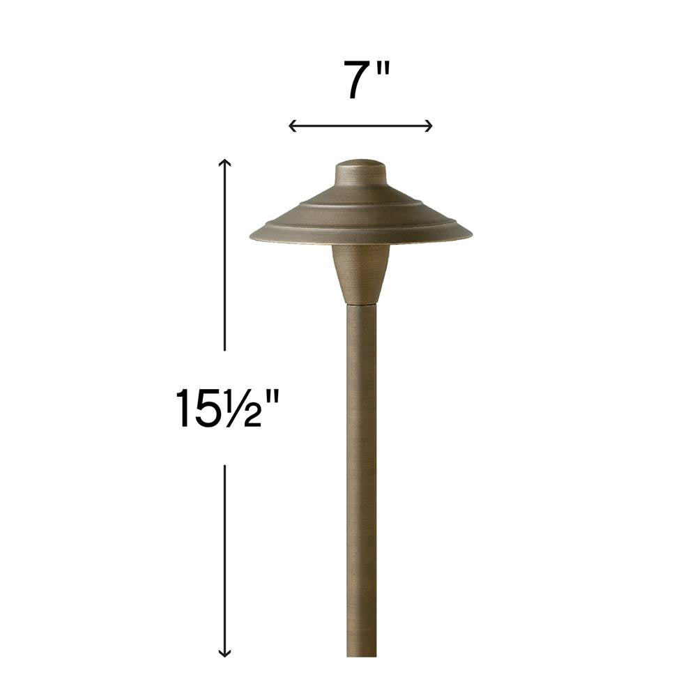 Hinkley Lighting 16004MZ-LL Matte Bronze Hardy Island Small Traditional Led Path Light Image 2