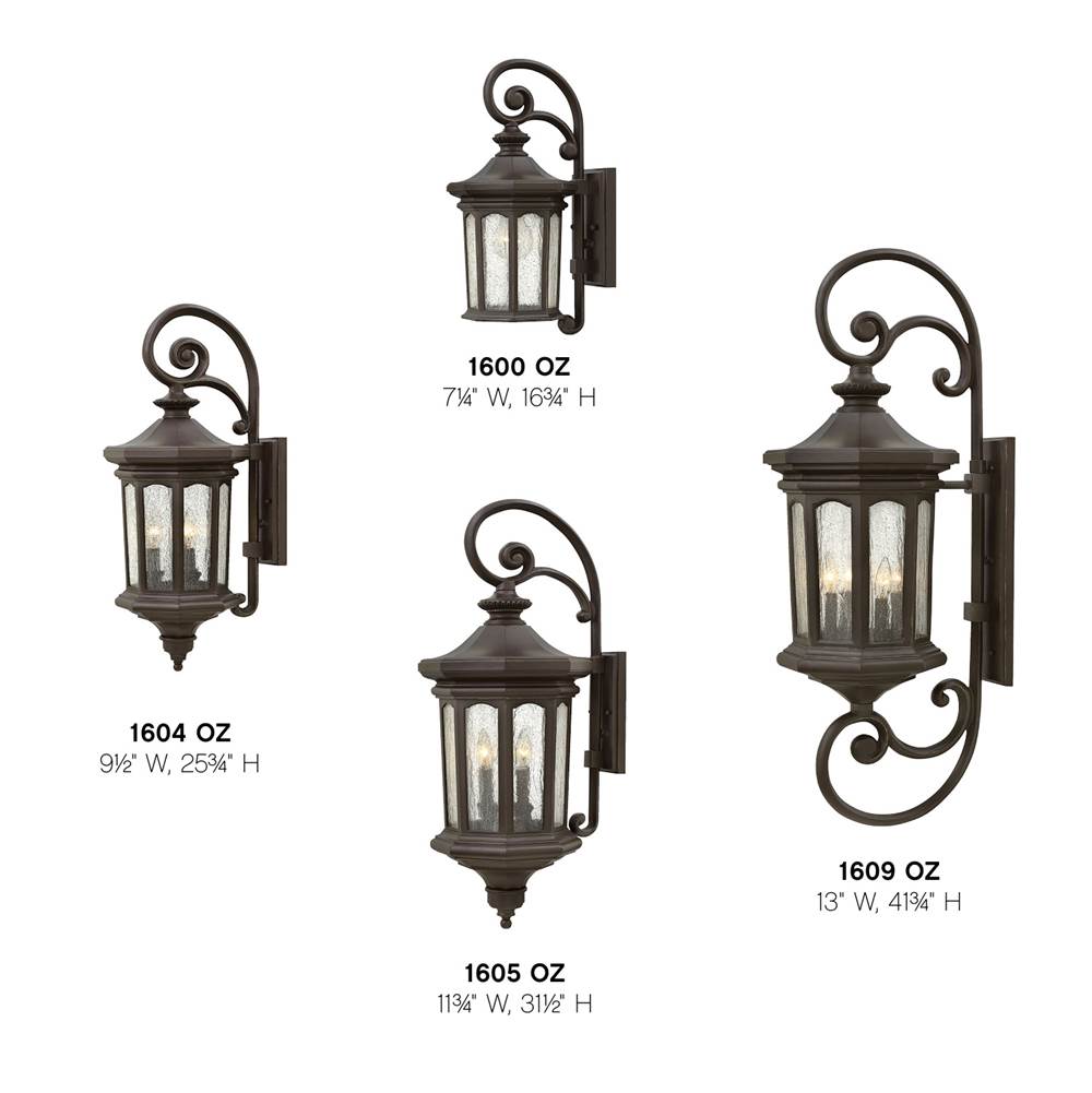 Hinkley Lighting 1600OZ Oil Rubbed Bronze Small Wall Mount Lantern Image 2