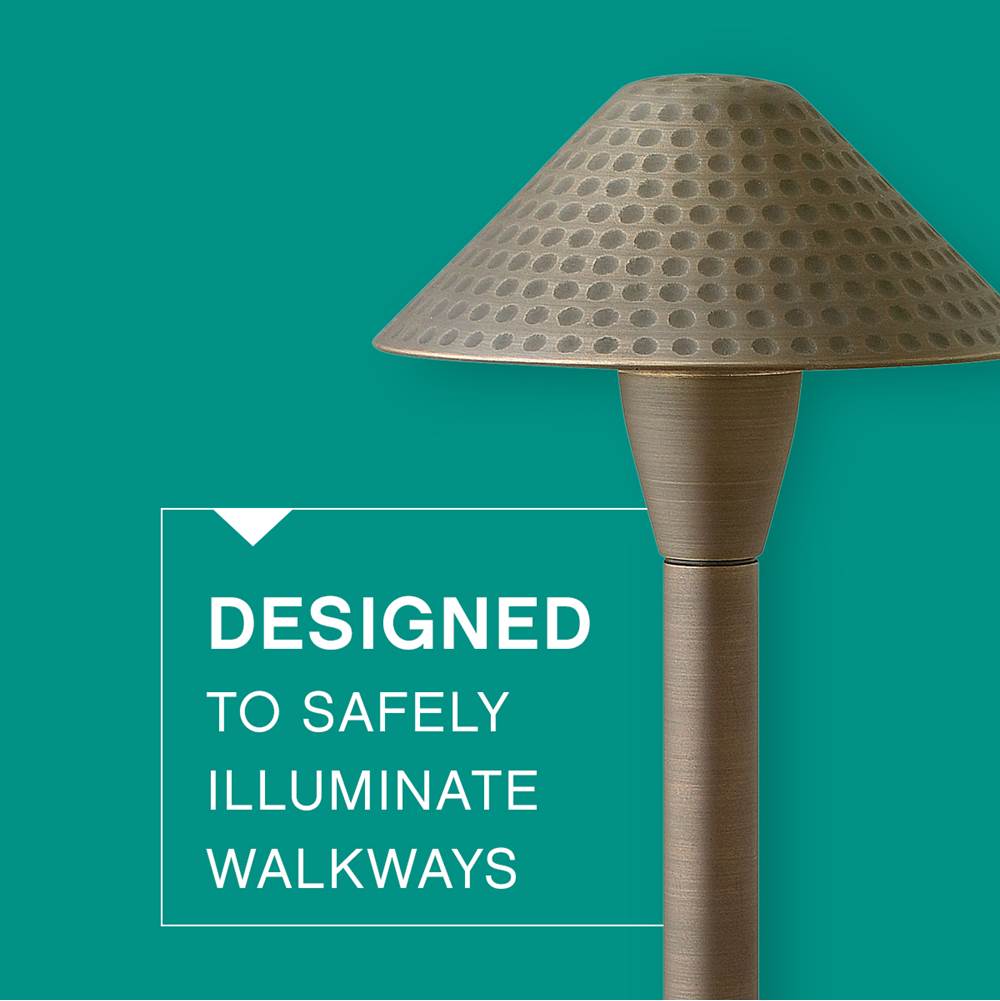 Hinkley Lighting 16010MZ-LL Matte Bronze Hardy Island Small Hammered Led Path Light Image 5