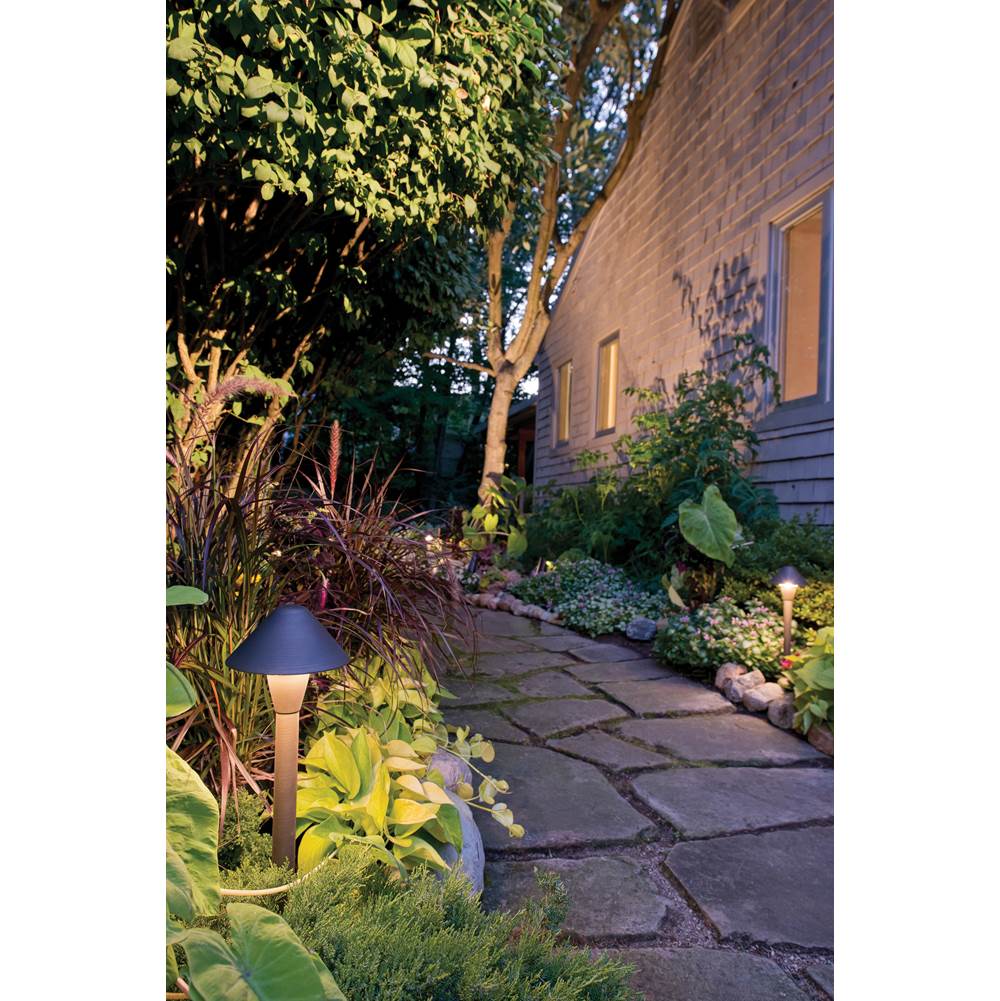 Hinkley Lighting 16010MZ-LL Matte Bronze Hardy Island Small Hammered Led Path Light Image 2