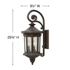 Hinkley Lighting Raley Medium Wall Mount Lantern