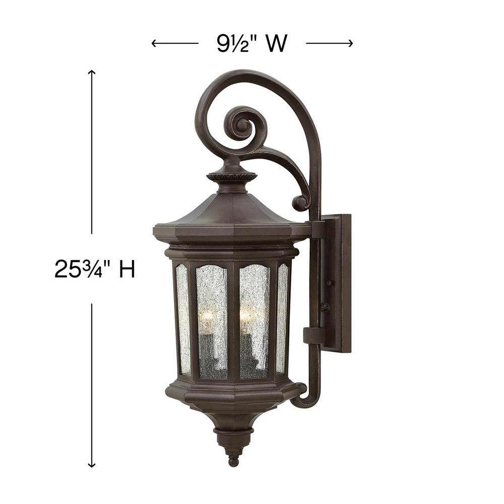 Hinkley Lighting Raley Medium Wall Mount Lantern