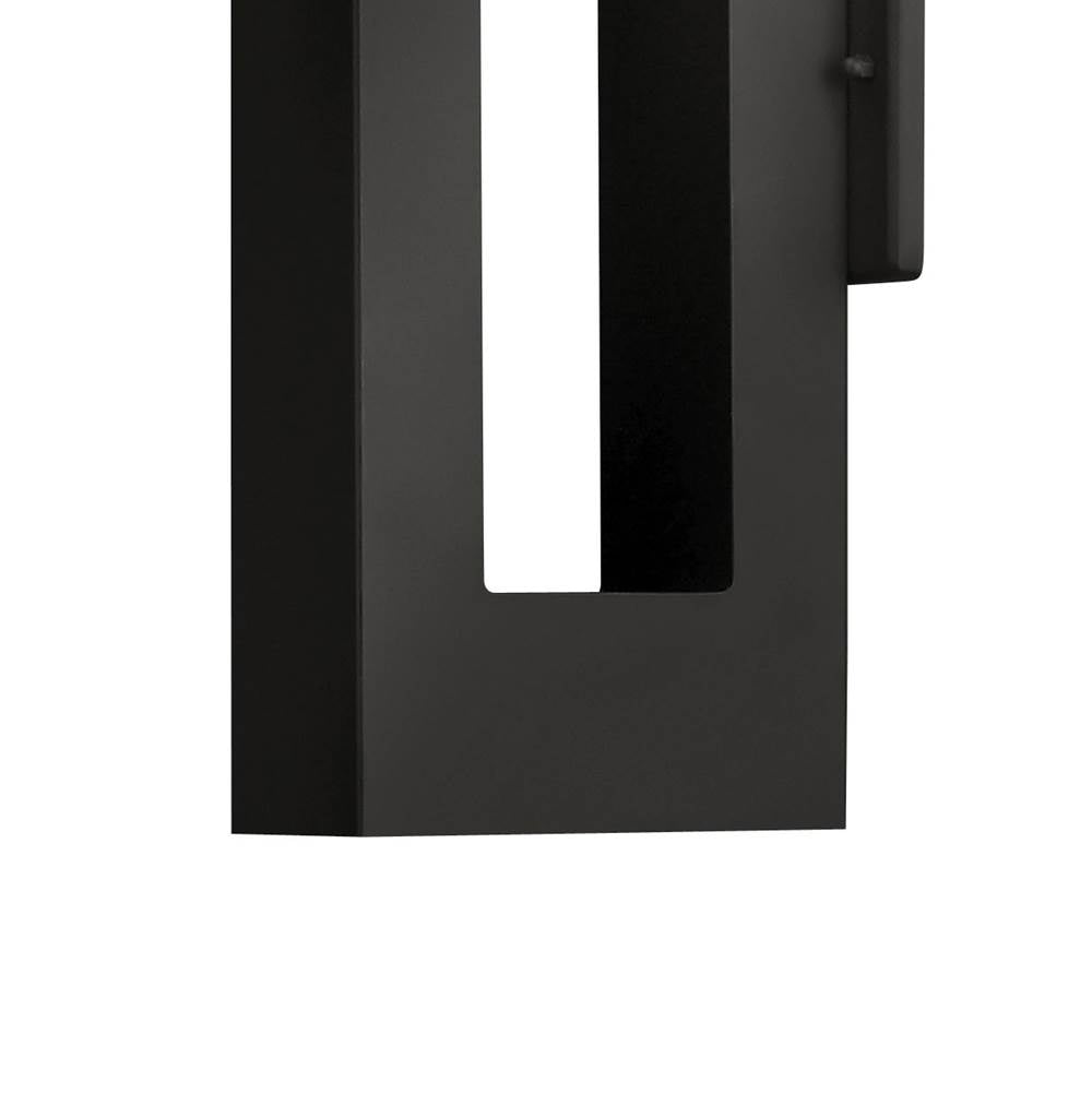 Hinkley Lighting 1640SK-LL Satin Black Medium Wall Mount Lantern Image 4