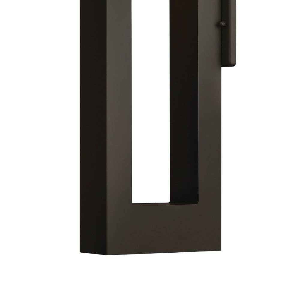Hinkley Lighting 1644SK-LL Satin Black Large Wall Mount Lantern Image 4