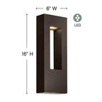 Hinkley Lighting 1648BZ-LL Bronze Medium Wall Mount Lantern Image 4