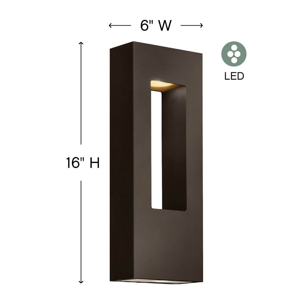 Hinkley Lighting 1648BZ-LL Bronze Medium Wall Mount Lantern Image 4
