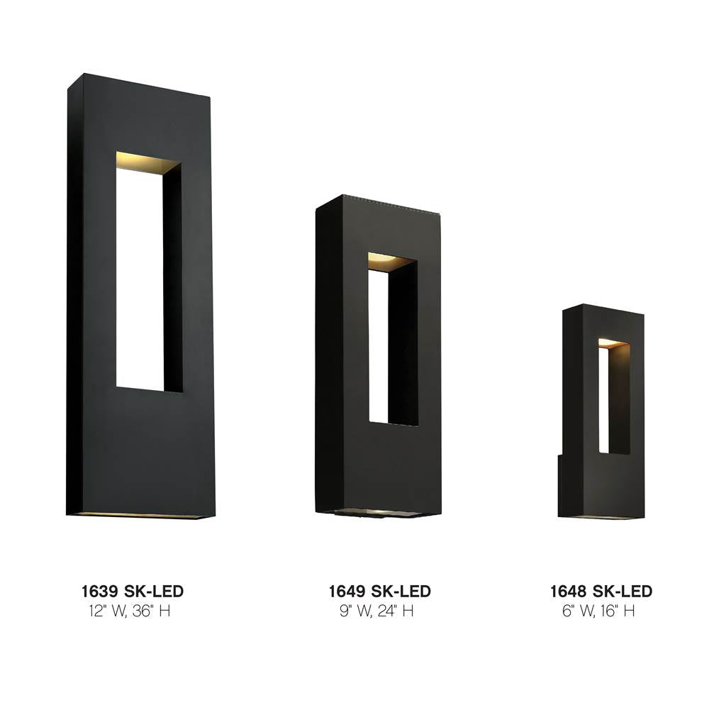 Hinkley Lighting 1648SK-LED Satin Black Medium Wall Mount Lantern Image 3