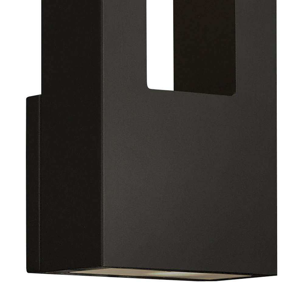Hinkley Lighting 1648SK-LL Satin Black Medium Wall Mount Lantern Image 5