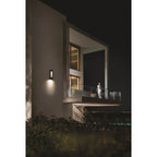 Hinkley Lighting 1648SK-LL Satin Black Medium Wall Mount Lantern Image 2