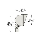 Hinkley Lighting 16571MZ-LL Matte Bronze Hardy Island Small Wall Wash Led Flood Light Image 4