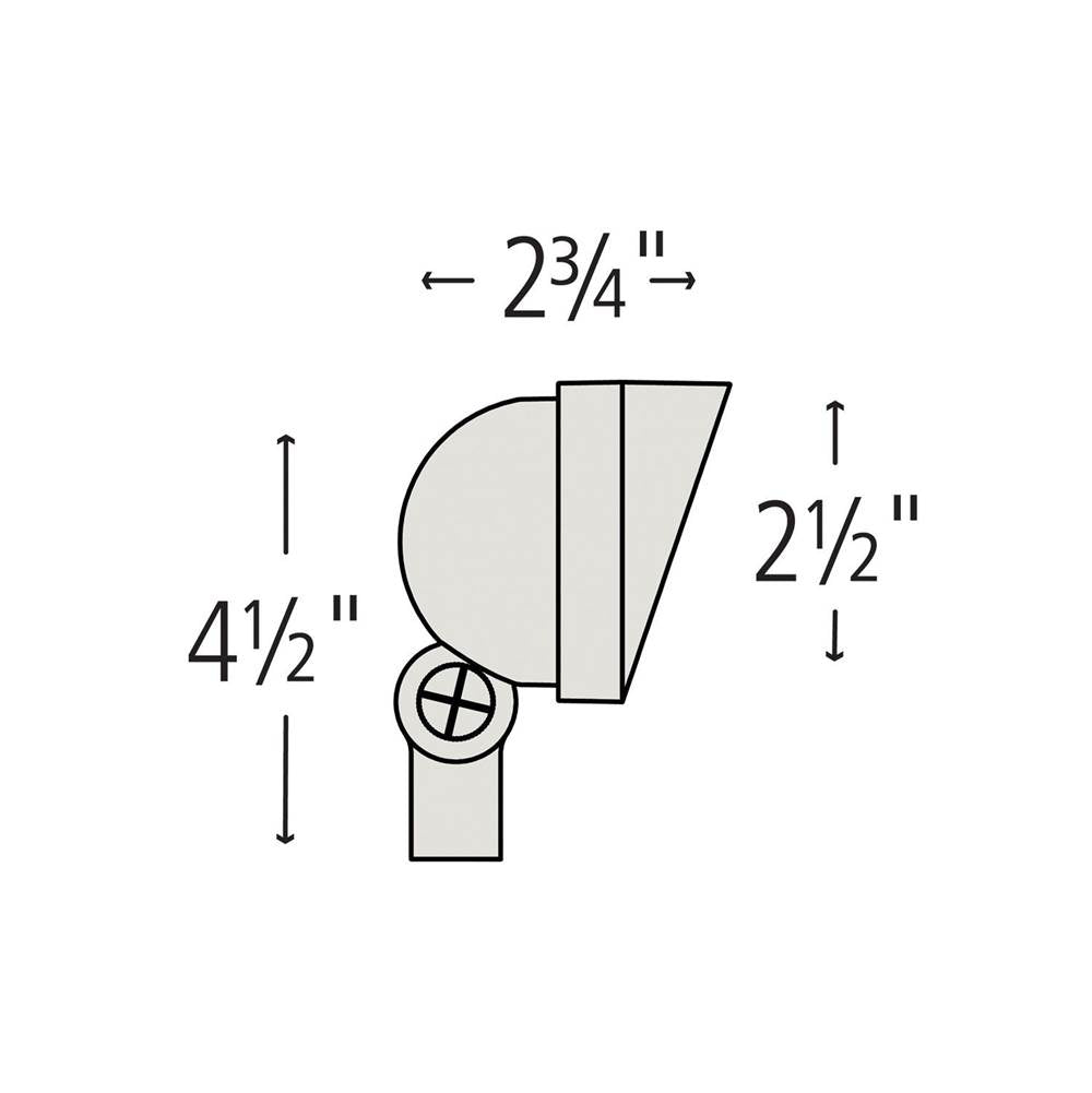 Hinkley Lighting 16571MZ-LL Matte Bronze Hardy Island Small Wall Wash Led Flood Light Image 4
