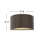 Hinkley Lighting Luna Small Down Light Wall Mount Lantern