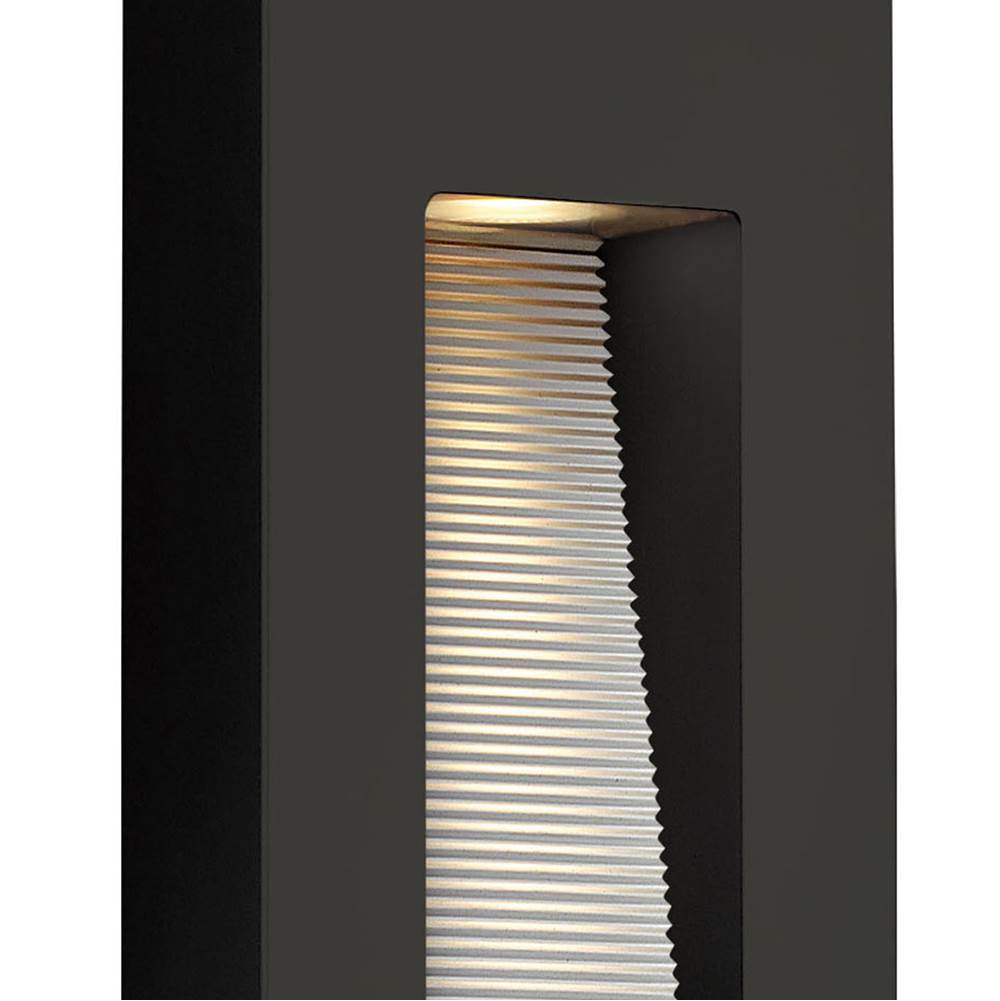 Hinkley Lighting 1668SK Satin Black Medium Wall Mount Lantern Image 3