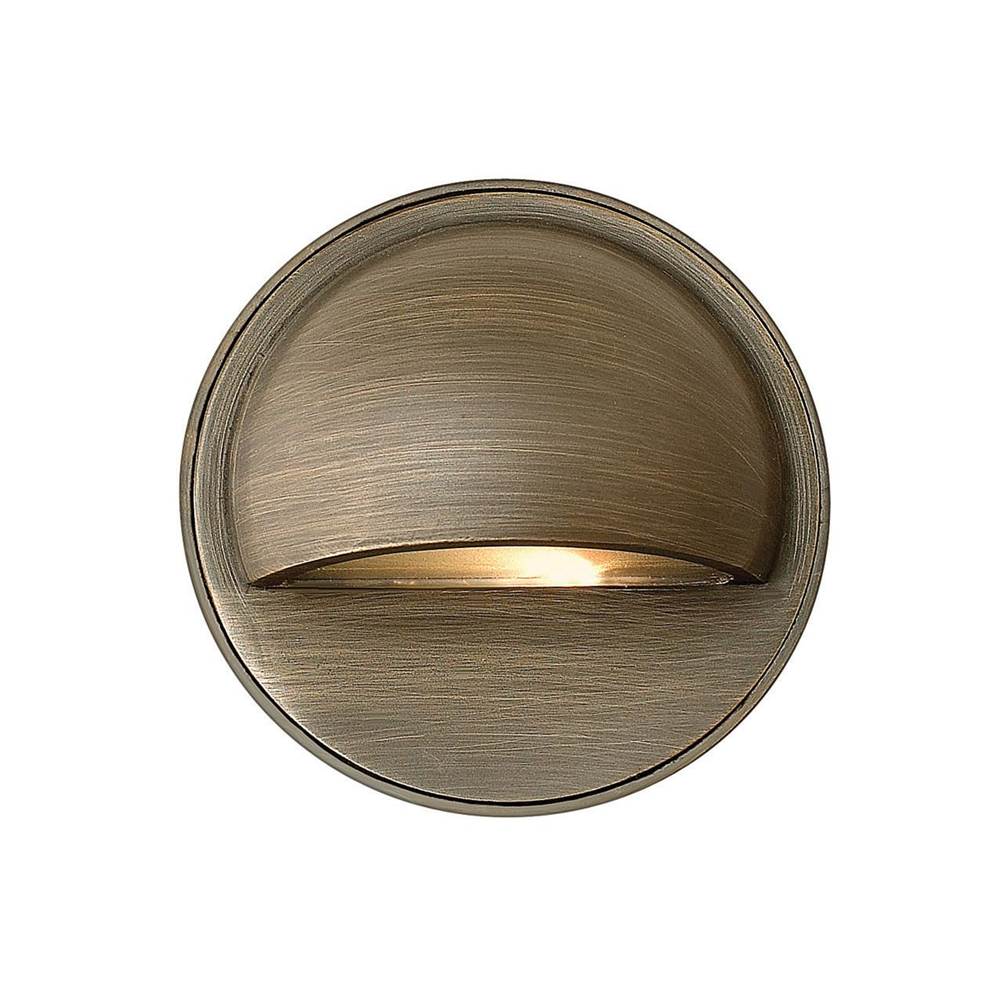 Hinkley Lighting 16801MZ-LL Matte Bronze Hardy Island Round Eyebrow Deck Sconce Image 1
