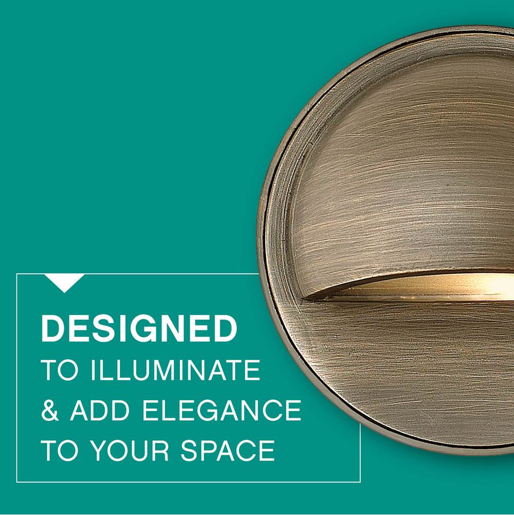 Hinkley Lighting 16801MZ-LL Matte Bronze Hardy Island Round Eyebrow Deck Sconce Image 3