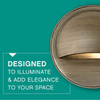 Hinkley Lighting 16801MZ-LL Matte Bronze Hardy Island Round Eyebrow Deck Sconce Image 3
