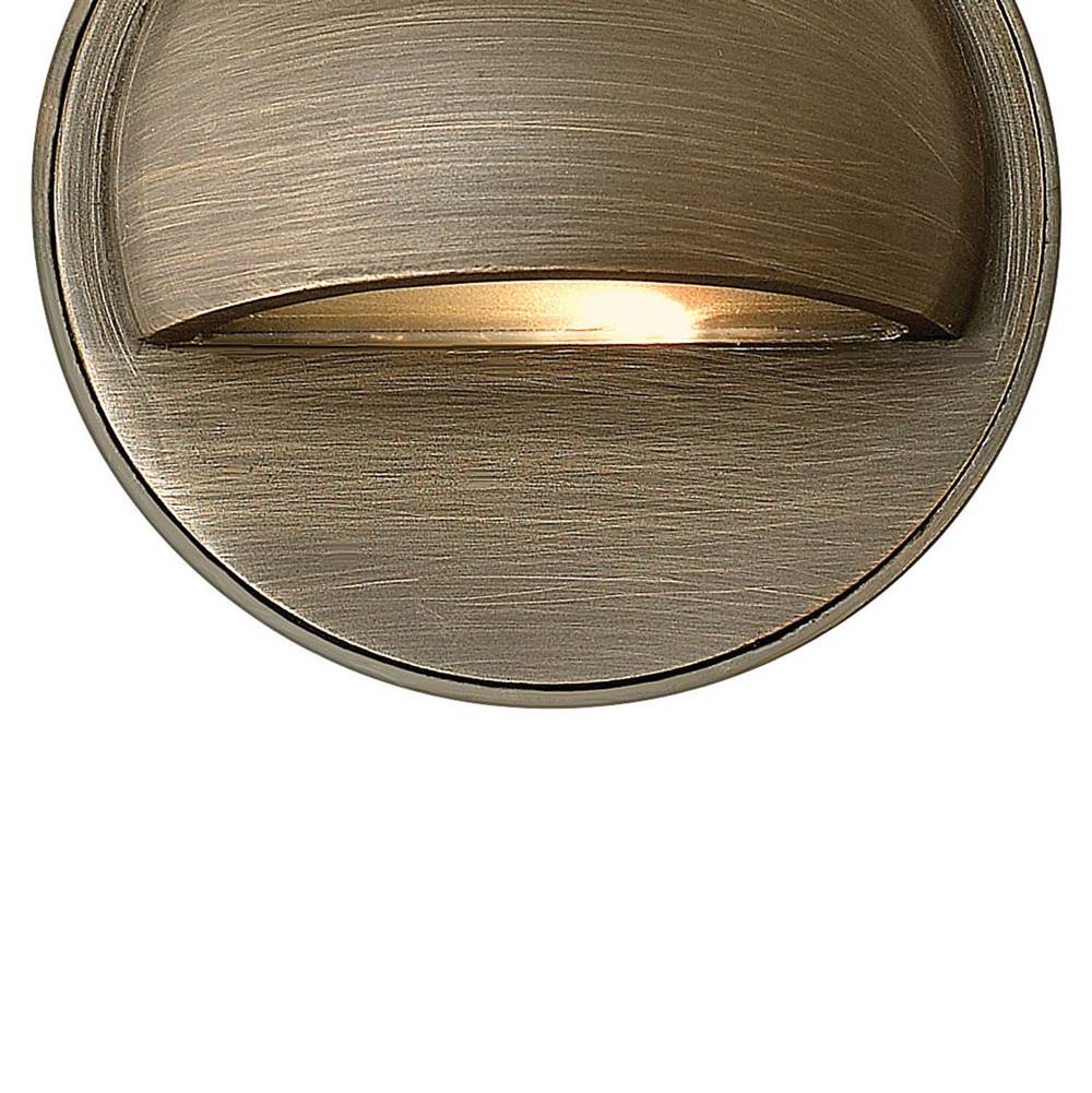Hinkley Lighting 16801MZ-LL Matte Bronze Hardy Island Round Eyebrow Deck Sconce Image 2