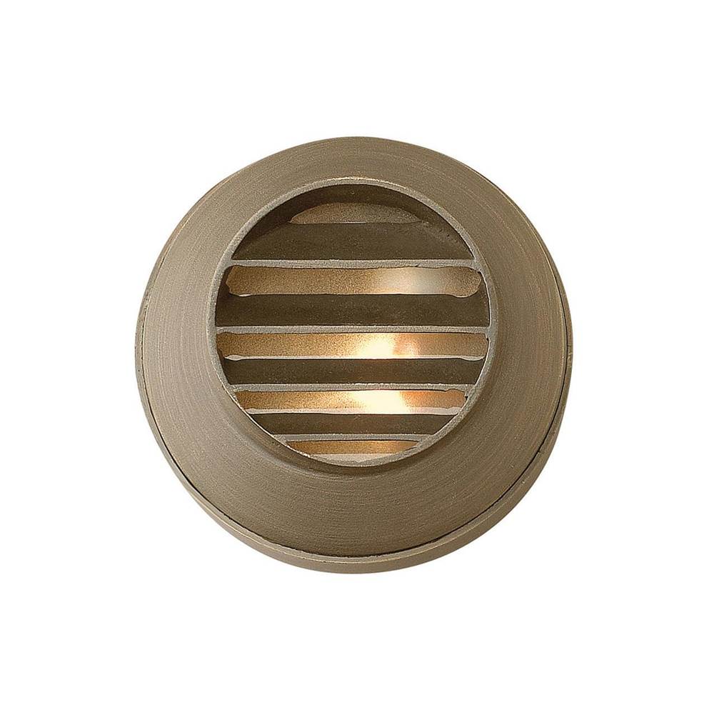 Hinkley Lighting 16804MZ-LL Matte Bronze Hardy Island Round Louvered Deck Sconce Image 1