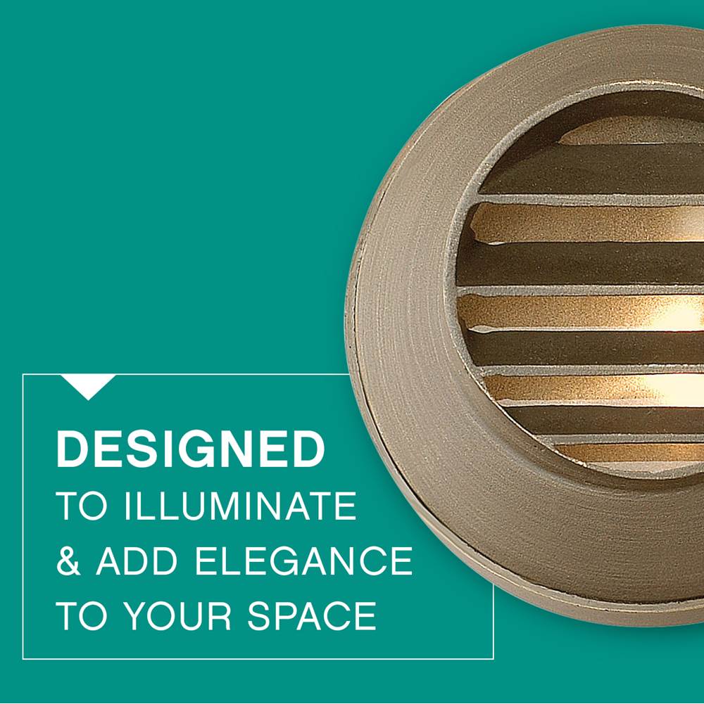 Hinkley Lighting 16804MZ-LL Matte Bronze Hardy Island Round Louvered Deck Sconce Image 2