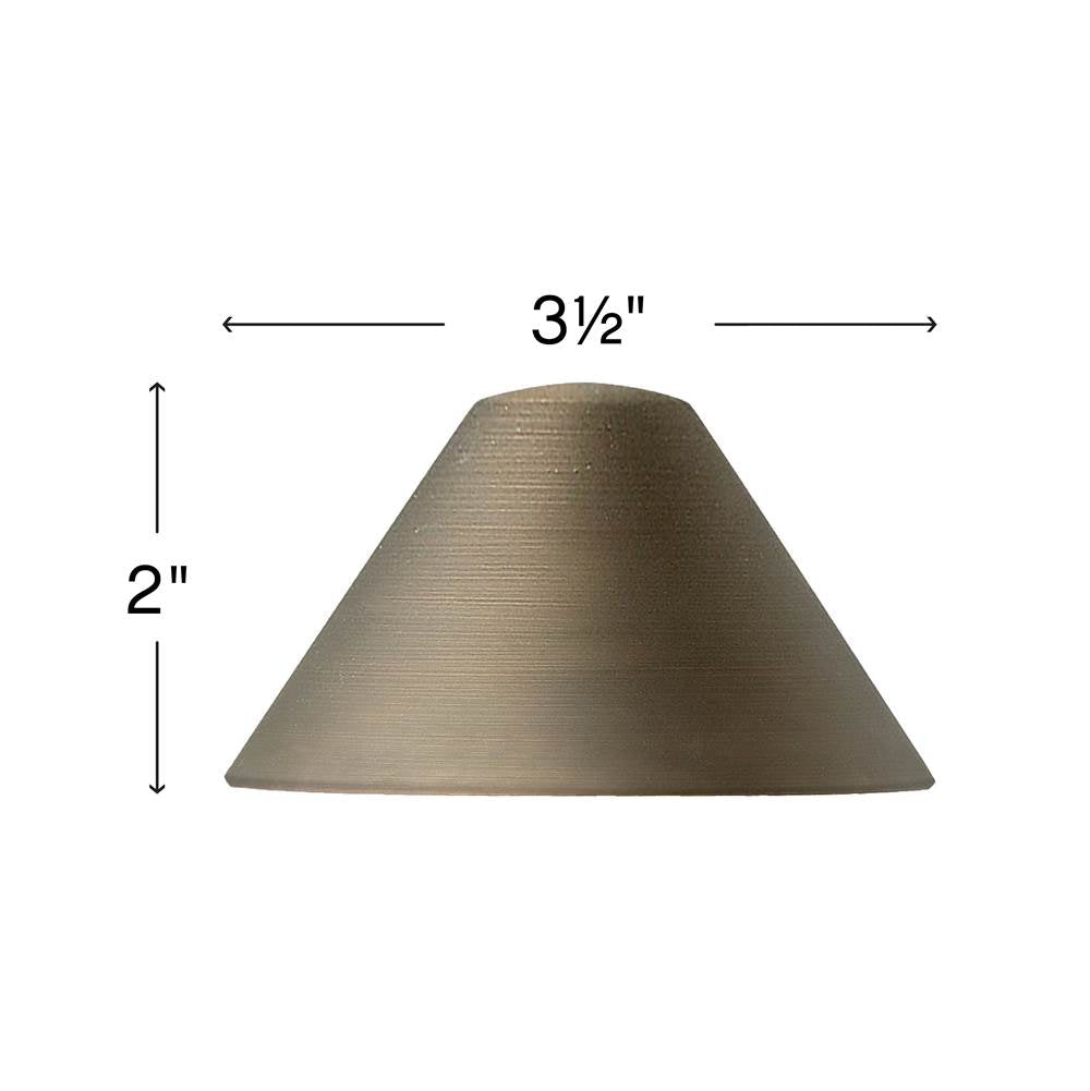 Hinkley Lighting 16805MZ-LED Matte Bronze Hardy Island Triangular Led Deck Sconce Image 3