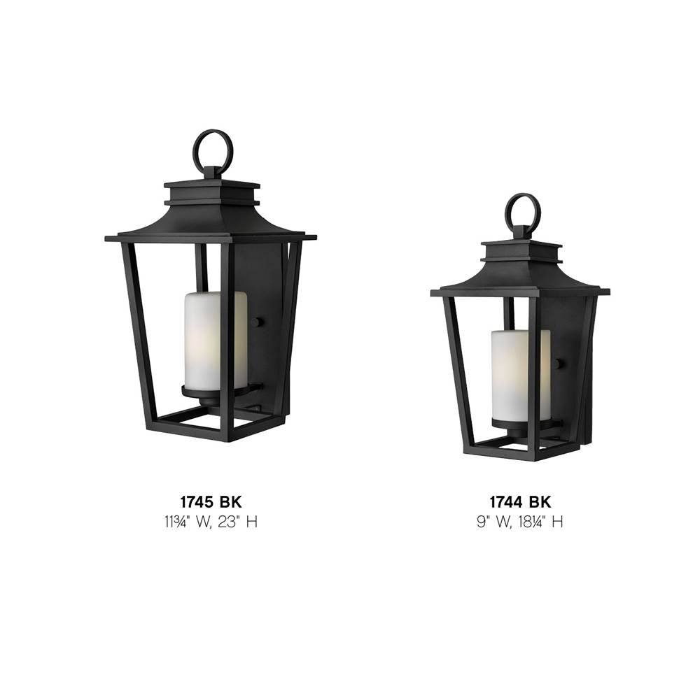 Hinkley Lighting 1745BK Black Medium Wall Mount Lantern Image 2