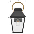Hinkley Lighting 17500BK Black Small Wall Mount Lantern Image 3