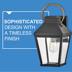Hinkley Lighting 17500BK Black Small Wall Mount Lantern Image 2