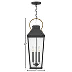 Hinkley Lighting 17502BK Black Large Hanging Lantern Image 3