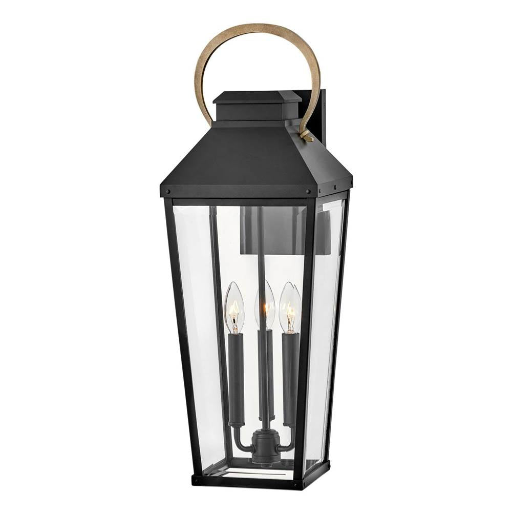 Hinkley Lighting 17505BK Black Large Wall Mount Lantern Image 1