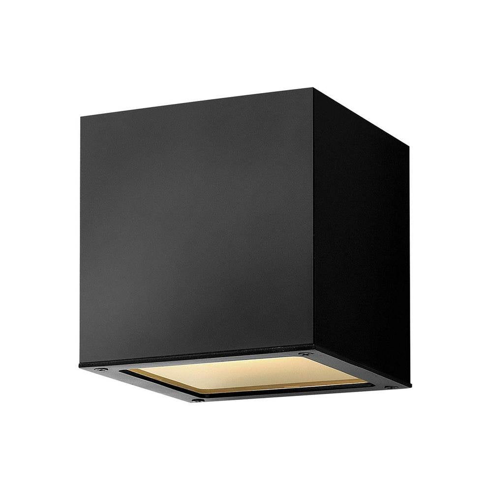 Hinkley Lighting 1768SK Satin Black Small Down Light Wall Mount Lantern Image 1