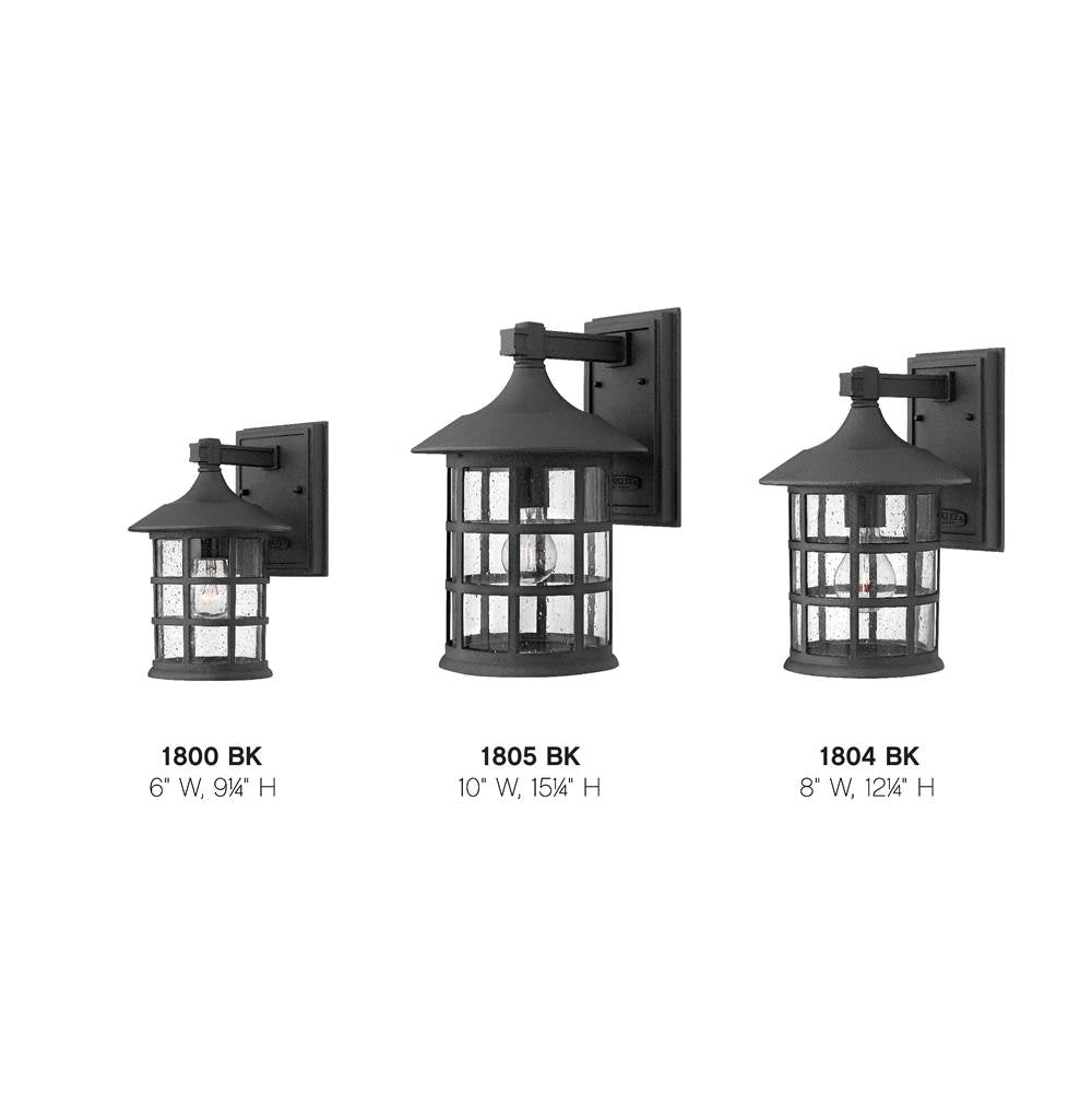 Hinkley Lighting 1804BK Black Medium Wall Mount Lantern Image 4