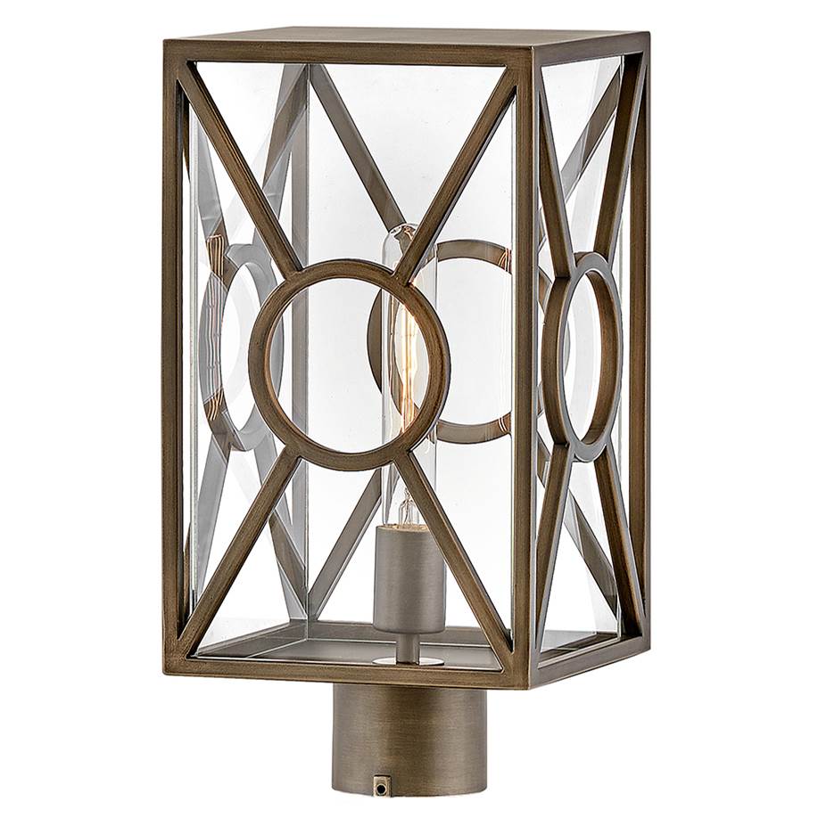 Hinkley Lighting 18371BU Burnished Bronze Medium Post Top Or Pier Mount Lantern Image 1