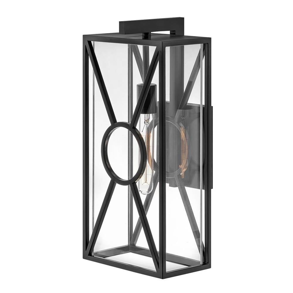 Hinkley Lighting 18374BK Black Medium Wall Mount Lantern Image 1
