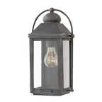 Hinkley Lighting 1850DZ-LL Aged Zinc Small Wall Mount Lantern Image 1